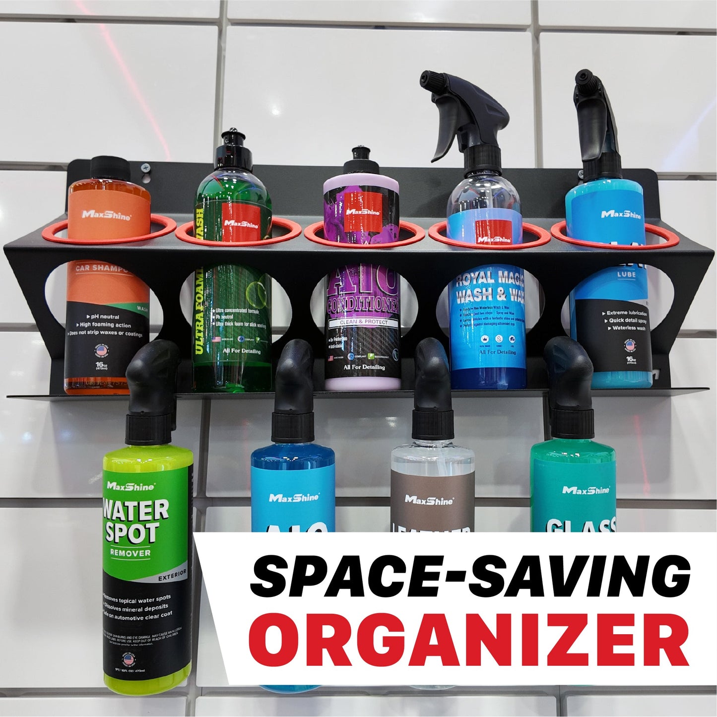Spray Bottle Racks - 16oz, 32oz, 34oz by MaxshineUSA