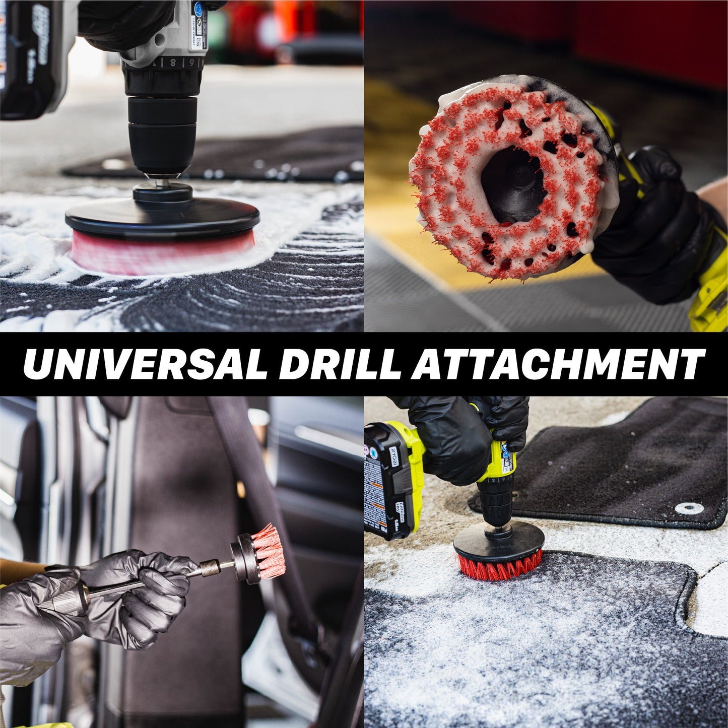 Drill Brush for Car | Drill Carpet Detailing Brushes by MaxshineUSA