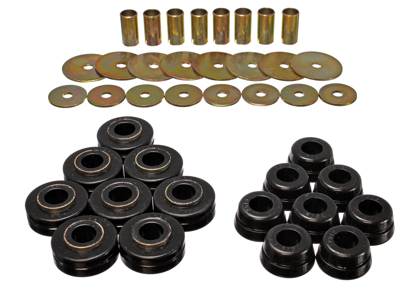 Body Mount Set; Black; Performance Polyurethane; by Energy Suspension