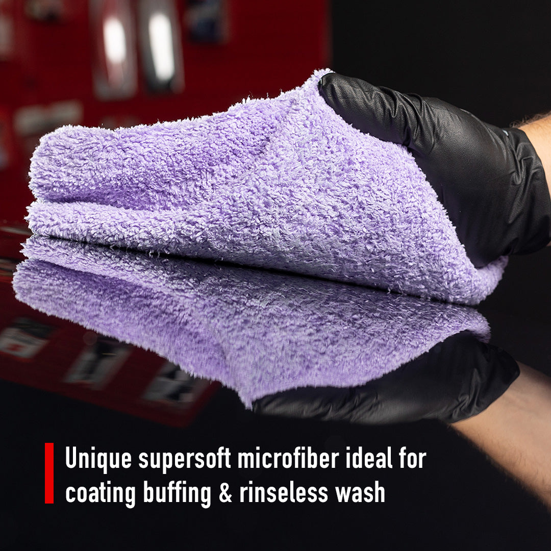 Microfiber Cleaning | 600GSM Plush Microfiber Buffing Towel by MaxshineUSA