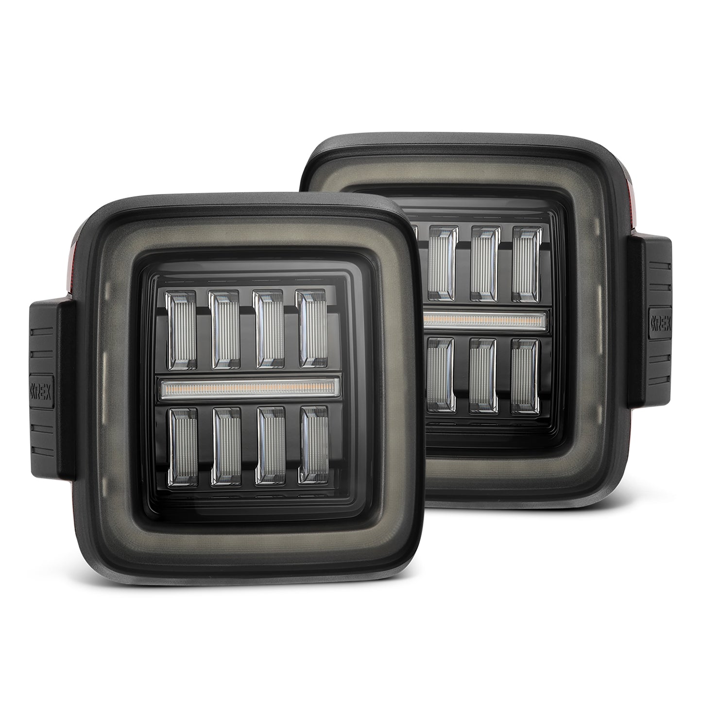 Prismatic LED Taillights Jet Black by AlphaRex