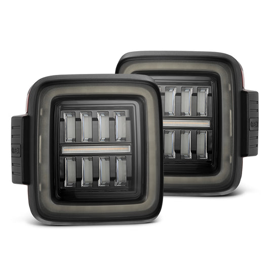 Prismatic LED Taillights Jet Black by AlphaRex