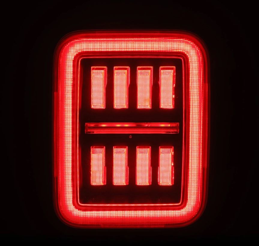 Prismatic LED Taillights Alpha Black by AlphaRex