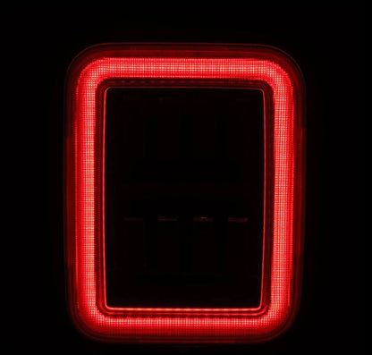 Prismatic LED Taillights Black Red by AlphaRex