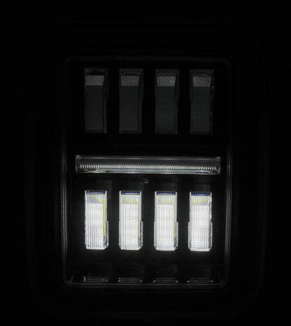 Prismatic LED Taillights Black Red by AlphaRex
