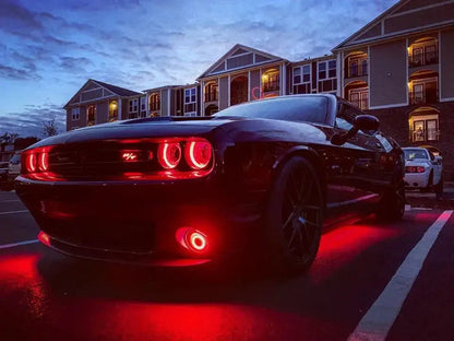 ORACLE Lighting 2015-2023 Dodge Challenger ColorSHIFT RGB+W Headlight DRL Upgrade Kit by ORACLE Lighting