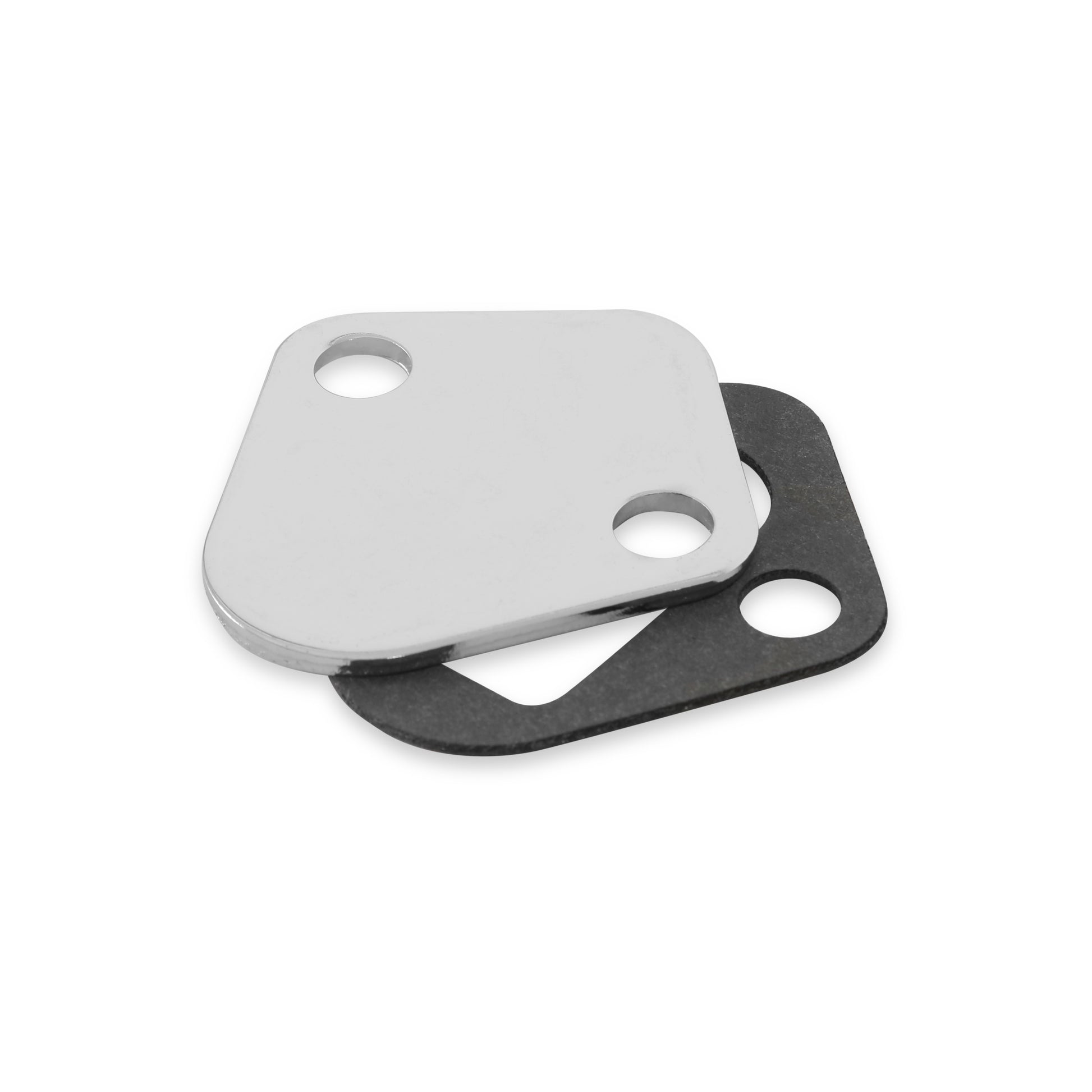 Mr. Gasket Fuel Pump Block Off Plate - Chrome by Mr Gasket