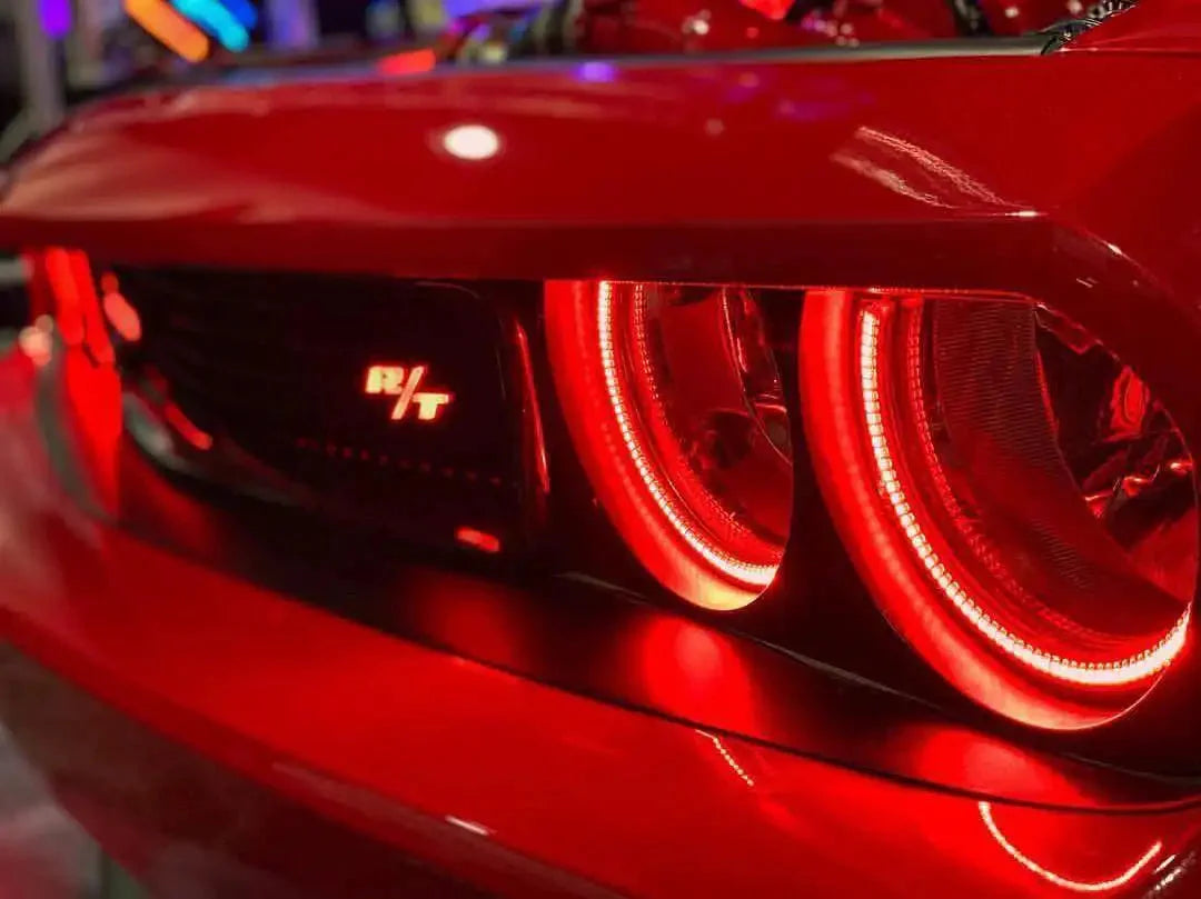 ORACLE Lighting 2008-2014 Dodge Challenger Dynamic ColorSHIFT Headlight Halo Kit - Surface Mount by ORACLE Lighting