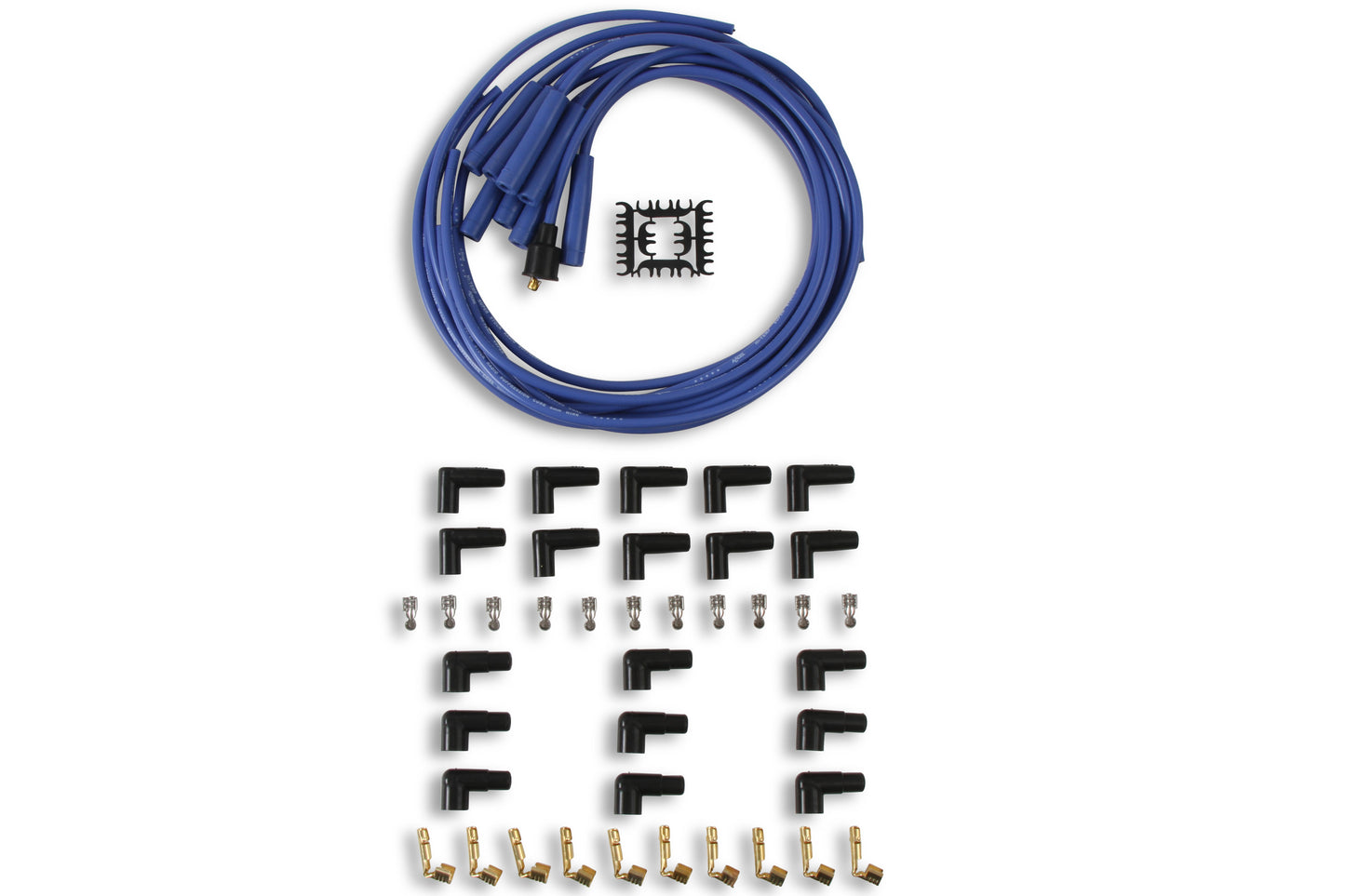 ACCEL 4040B, Spark Plug Wires, Super Stock, Spiral Core, 8mm, Blue, Set by ACCEL