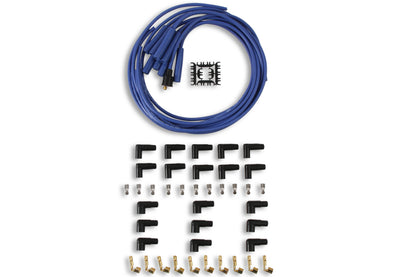 ACCEL 4040B, Spark Plug Wires, Super Stock, Spiral Core, 8mm, Blue, Set by ACCEL