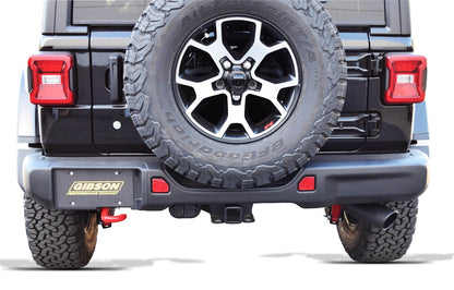 Black Elite Cat-Back Single Exhaust System; Black Ceramic by Gibson Performance Exhaust
