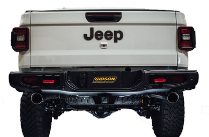 Cat-Back Dual Split Exhaust System; Stainless by Gibson Performance Exhaust