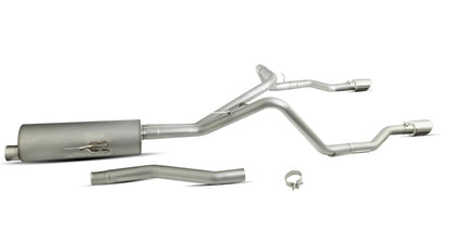 Cat-Back Dual Split Exhaust System; Stainless by Gibson Performance Exhaust