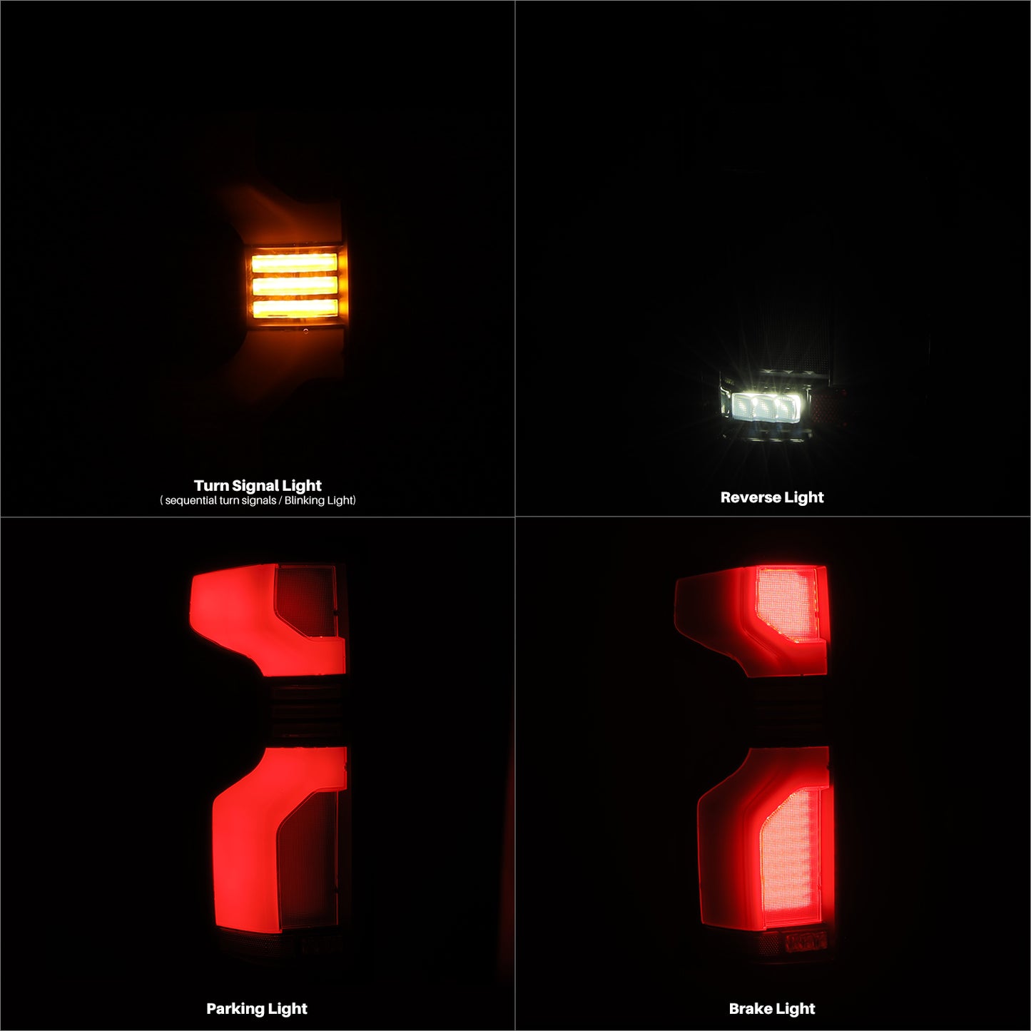 LED Taillights Black Red by AlphaRex