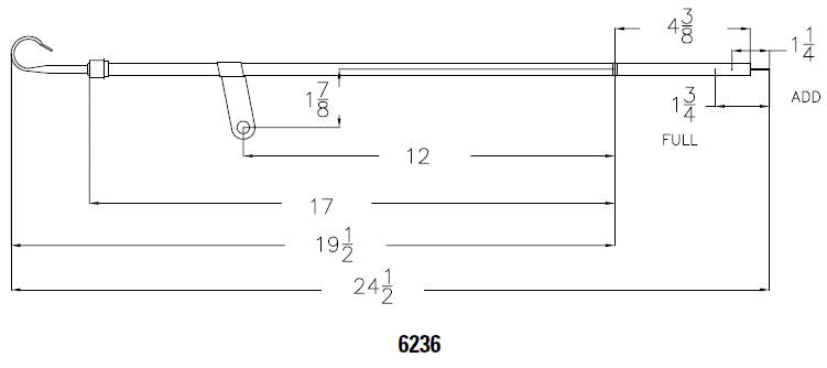 Fits 1965-1990 Chevrolet 396-454 Big Block with Oil Pan Mounted Dipstick. by Mr Gasket