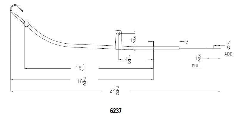 Mr. Gasket Engine Oil Dipstick & Tube - Chrome by Mr Gasket