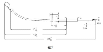 Mr. Gasket Engine Oil Dipstick & Tube - Chrome by Mr Gasket