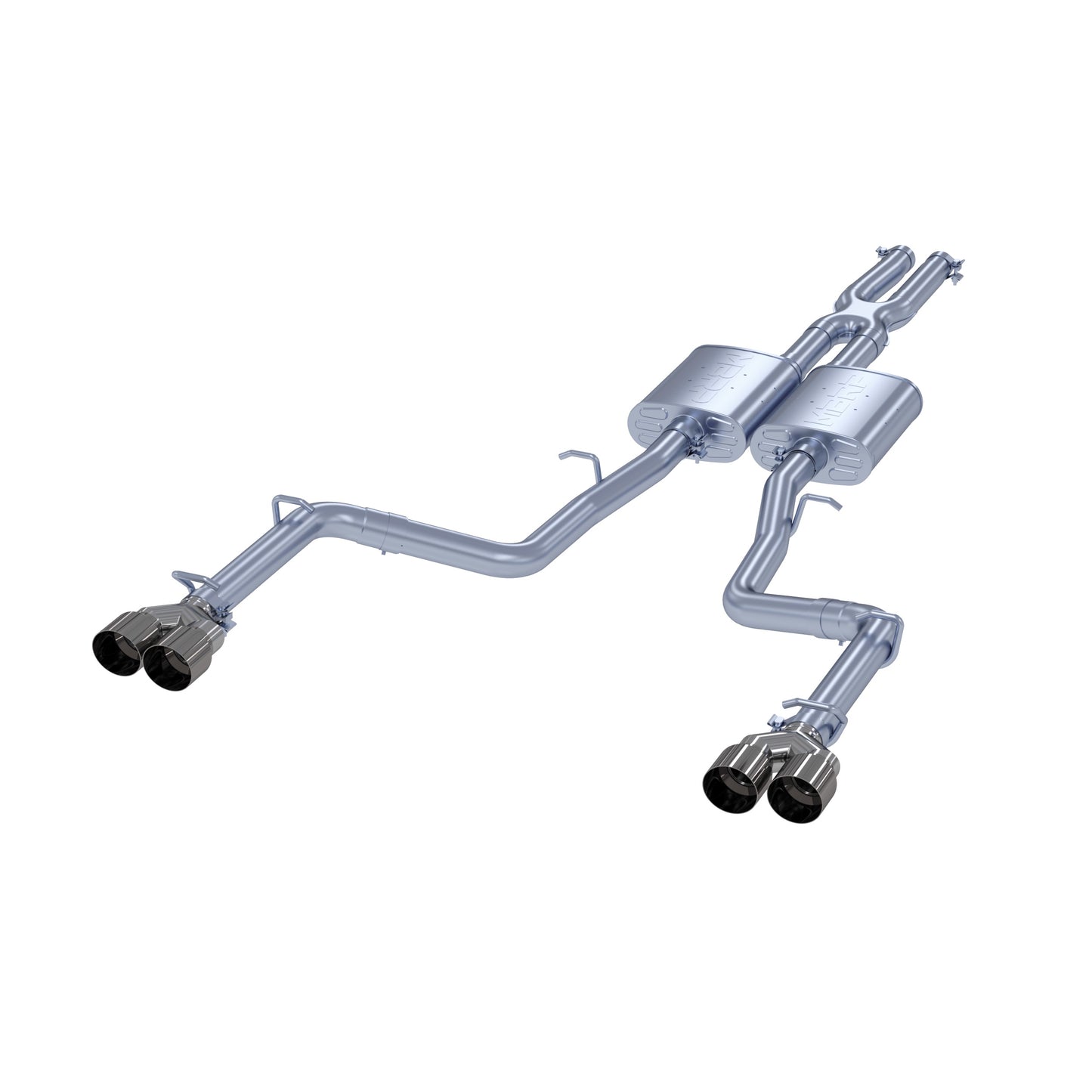 2.5in. Cat-Back. Dual Rear Exit. Aluminized Steel. by MBRP Exhaust