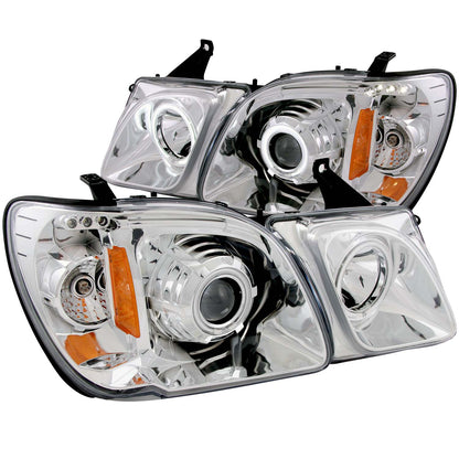 Projector Headlight Set w/Halo by ANZO USA