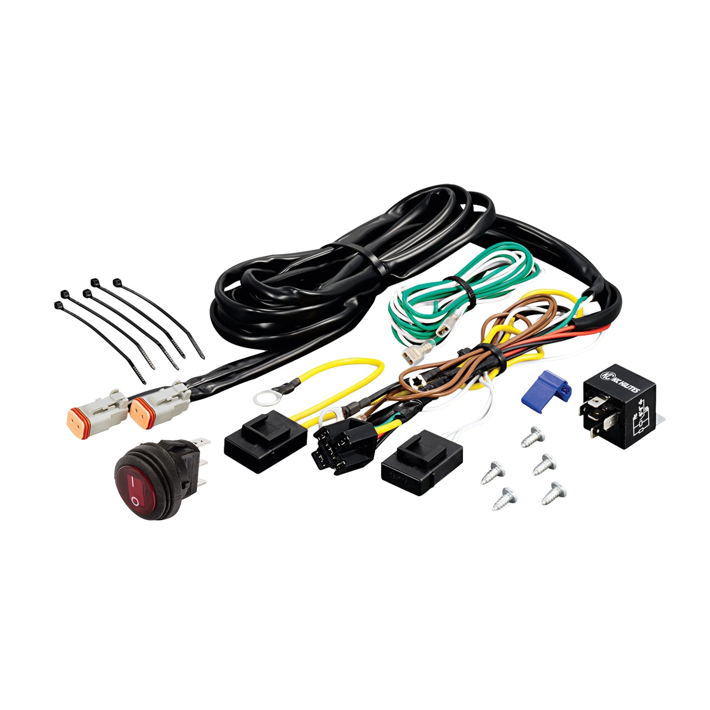 KC Wire Harness 40A Relay And Rocker Switch by KC HiLiTES
