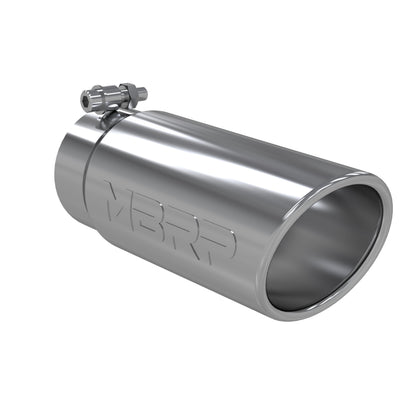 Tip. 4in. O.D. Angled Rolled End 3in. inlet 10in. length. T304 Stainless Steel.. by MBRP Exhaust