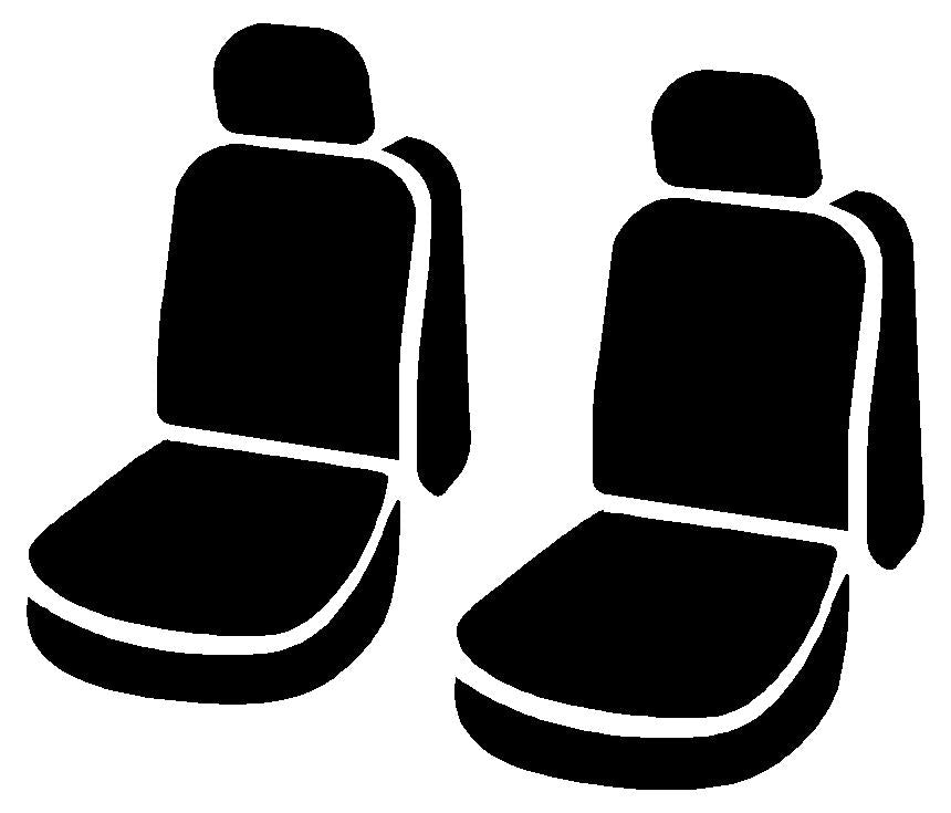 TR40 Series - Wrangler Saddleblanket Custom Fit Front Seat Cover - Solid Black by FIA
