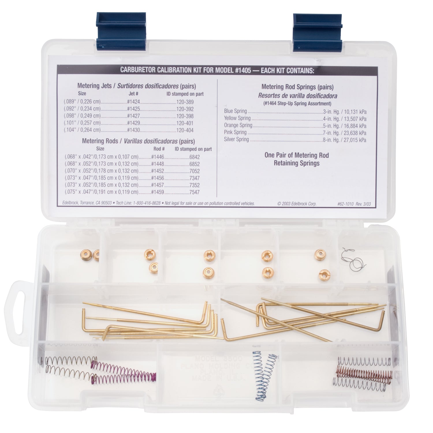 Edelbrock Performer EPS 1405 carburetor calibration kit by Edelbrock