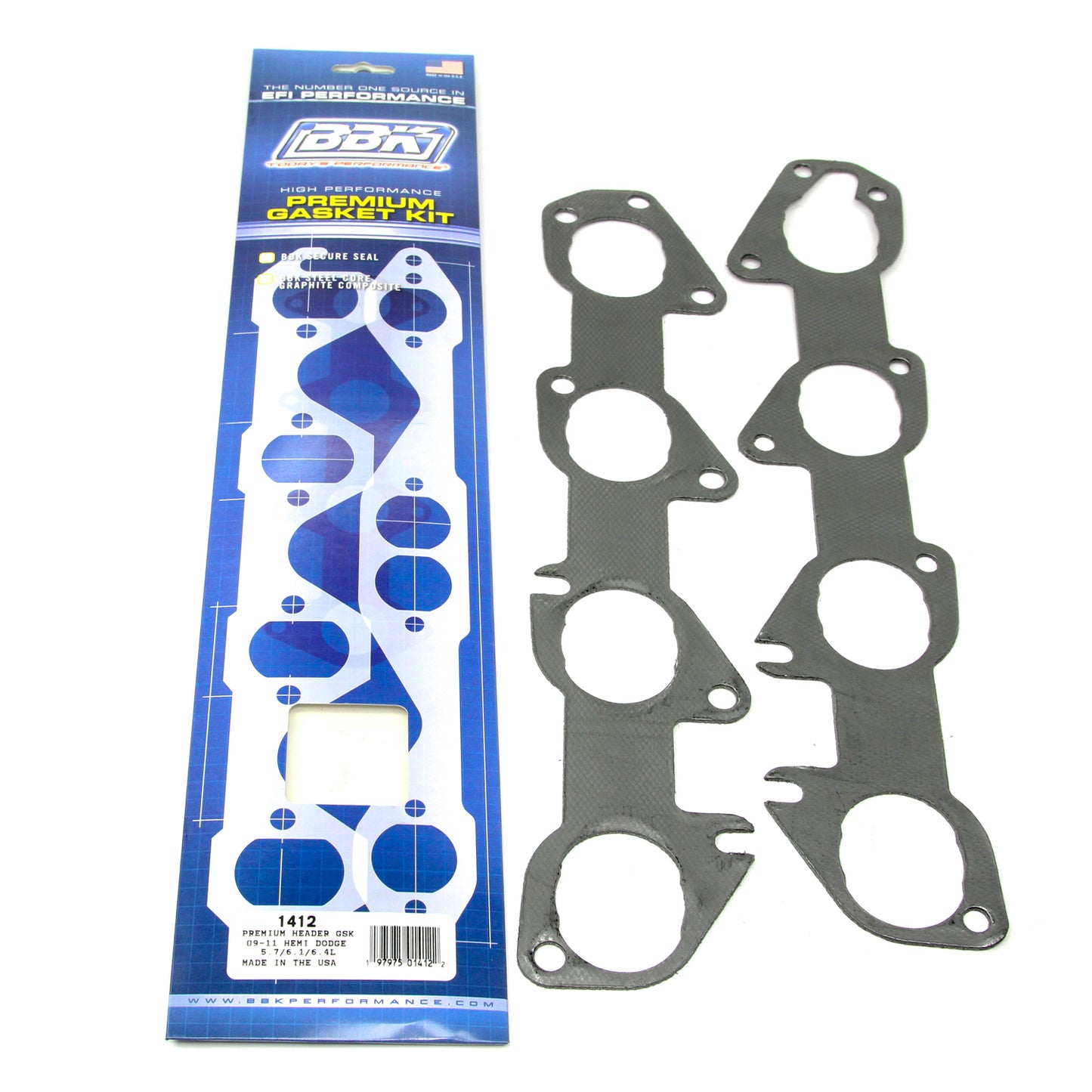 PREMIUM HEADER GASKET SET- DODGE TRUCK, 5.7L 2009-2024 (PAIR). by BBK Performance Parts