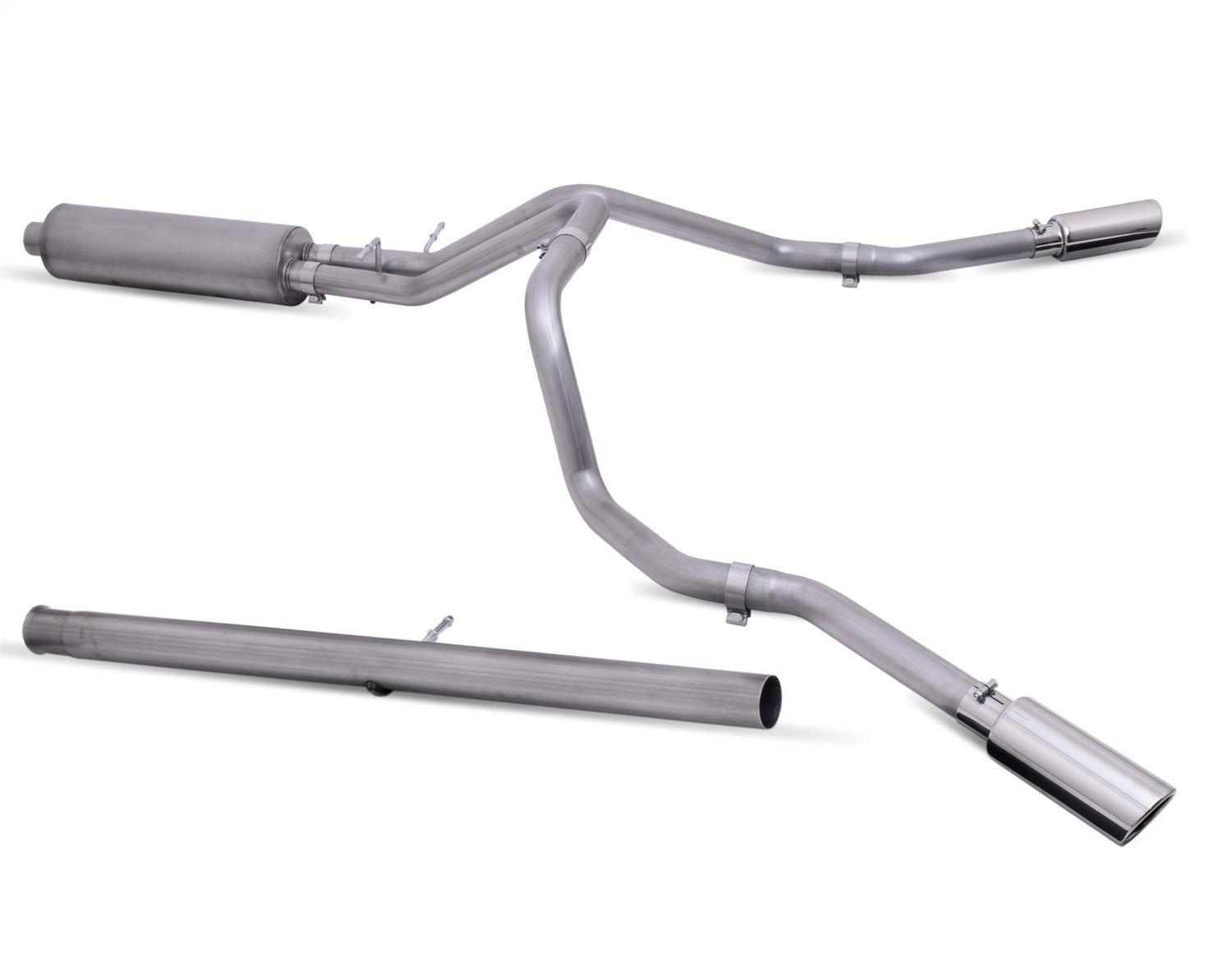 Cat-Back Dual Extreme Exhaust System; Stainless by Gibson Performance Exhaust