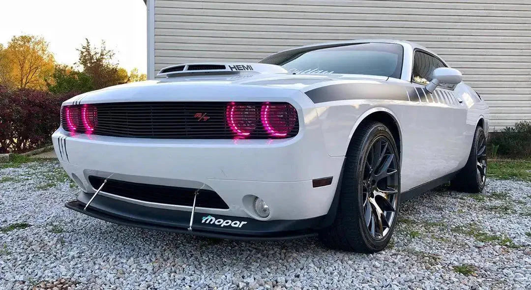 ORACLE Lighting 2008-2014 Dodge Challenger Dynamic ColorSHIFT Headlight Halo Kit - Surface Mount by ORACLE Lighting