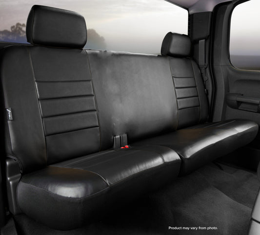 SL60 Series - Leatherlite Simulated Leather Custom Fit Rear Seat Cover- Black by FIA