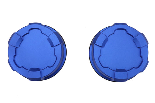 OLM Upper Suspension Mount Cover - Blue - 2015-2021 Subaru WRX / STI by OLM