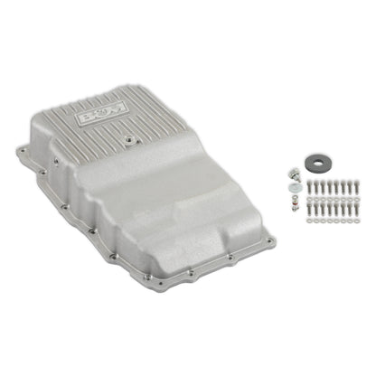 B&M Hi-Tek Heavy-Duty Deep Transmission Pan - GM 10L80 - Aluminum - Natural by B&M