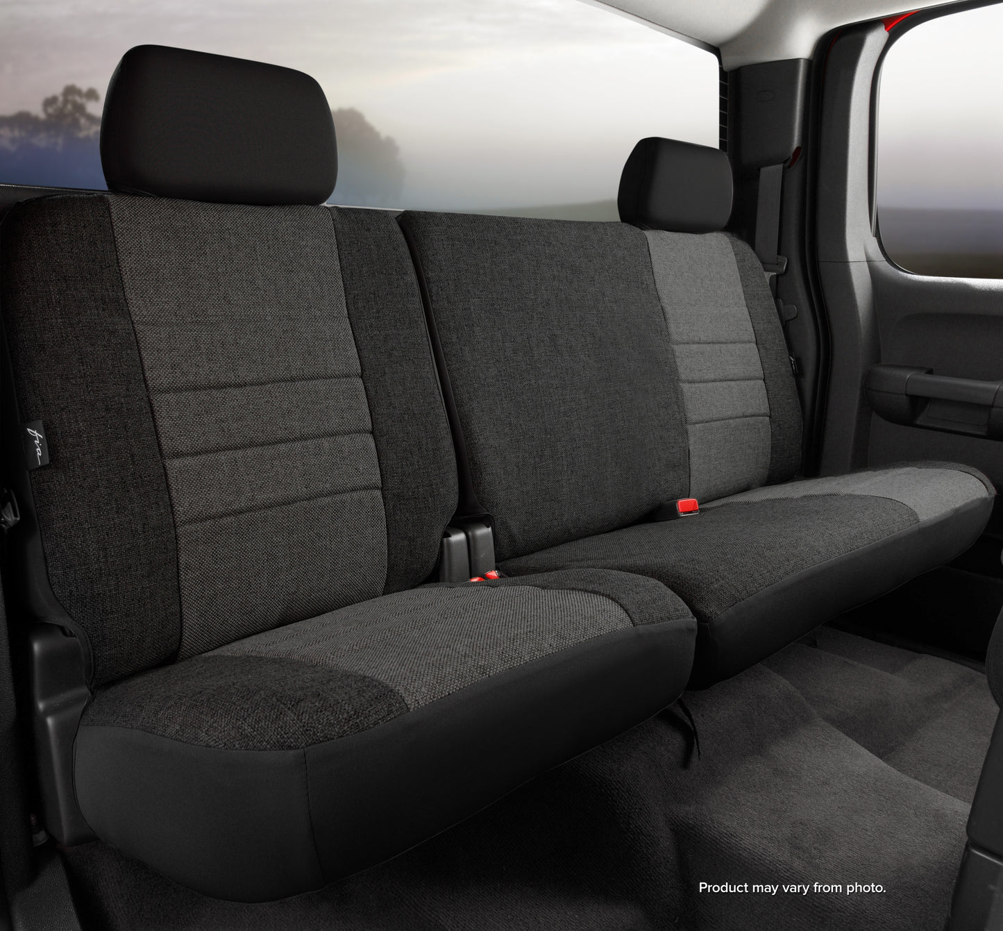 OE30 Series - Oe Tweed Custom Fit Rear Seat Cover- Charcoal by FIA
