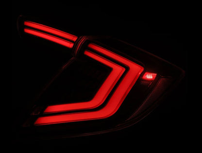 Prismatic LED Taillights Black Red by AlphaRex