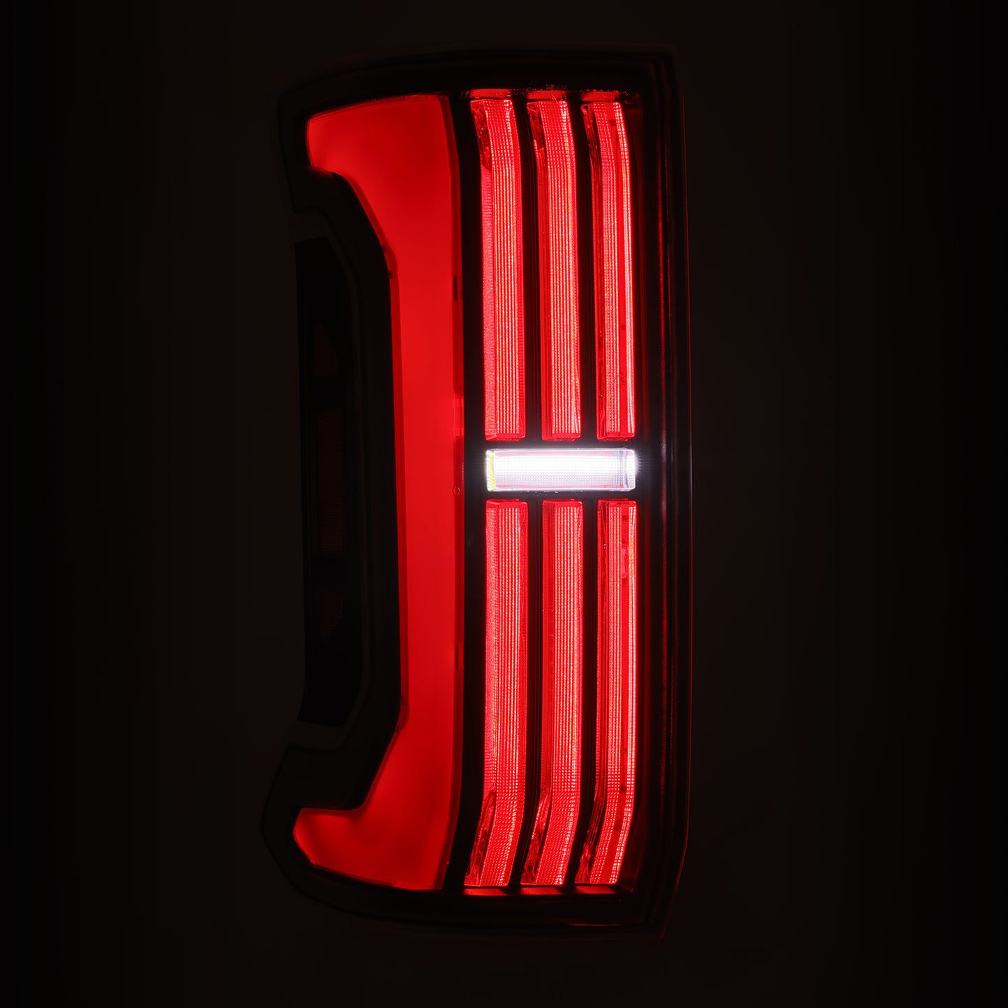 Prismatic LED Taillights Black Red by AlphaRex