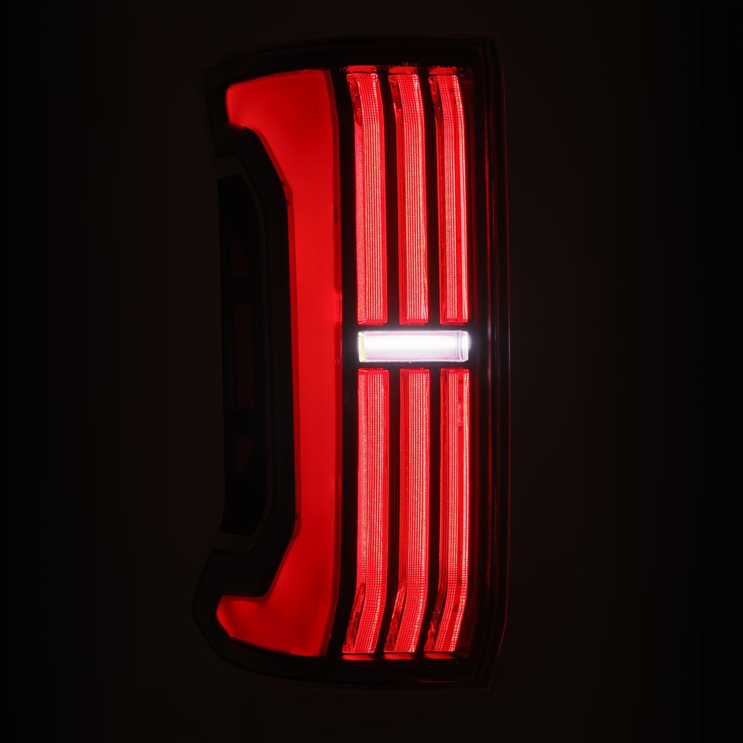 Prismatic LED Taillights Black Red by AlphaRex