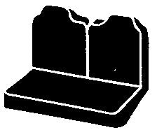 TR40 Series - Wrangler Saddleblanket Custom Fit Front Seat Cover - Gray by FIA