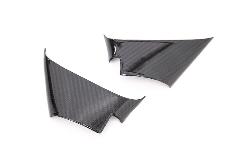 OLM LE Dry Carbon Fiber Lower Mirror Mount Cover - 2015-2021 Subaru WRX / STI / 2015-2017 Crosstrek by OLM