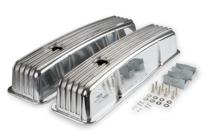 Mr. Gasket Cast Aluminum Finned Valve Covers - Polished by Mr Gasket