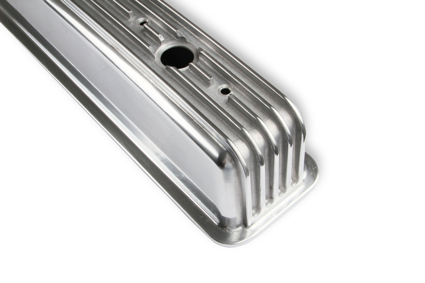 Mr. Gasket Cast Aluminum Ball Milled Center Bolt Valve Covers - Polished by Mr Gasket