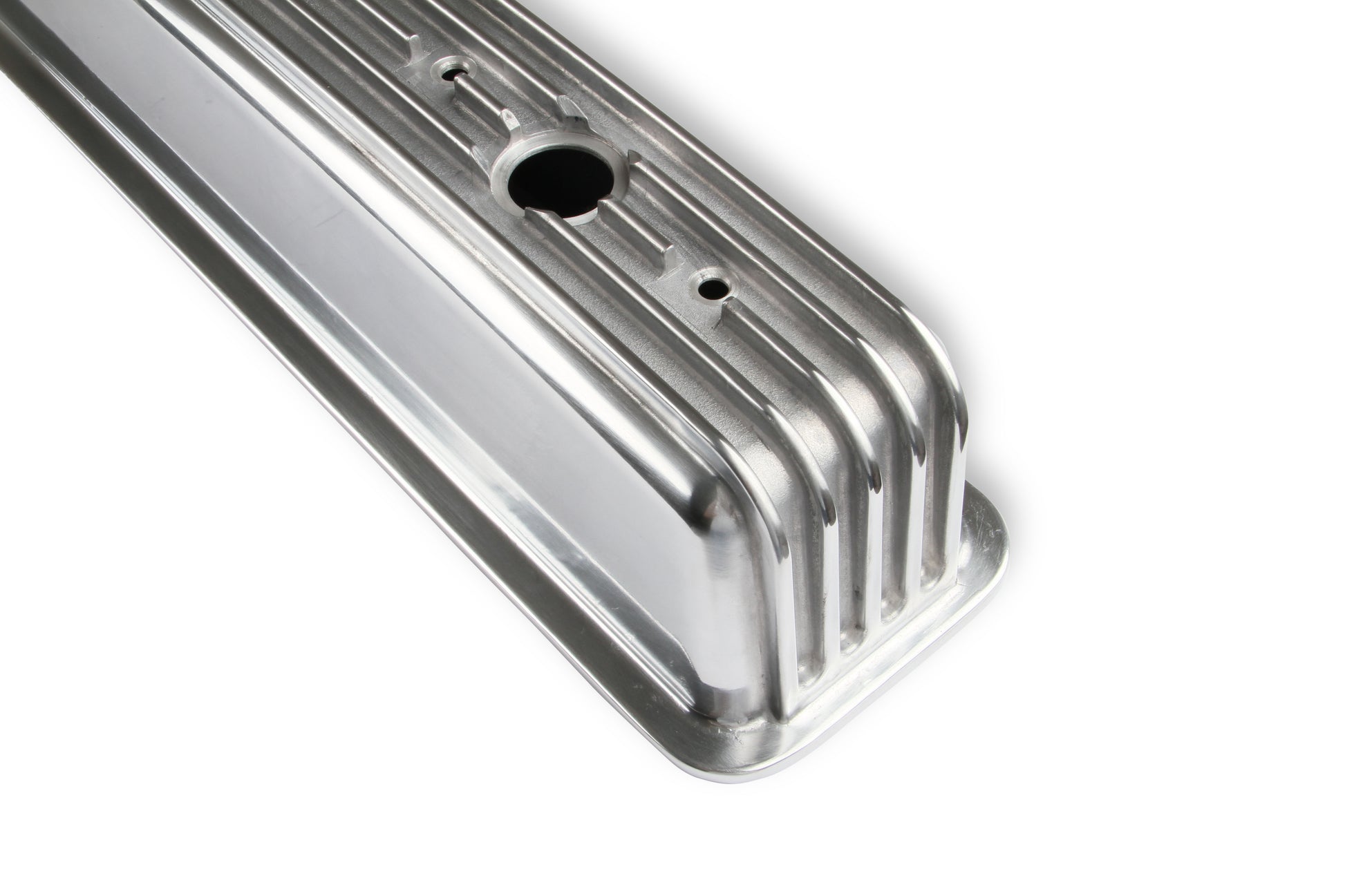 Mr. Gasket Cast Aluminum Ball Milled Center Bolt Valve Covers - Polished by Mr Gasket