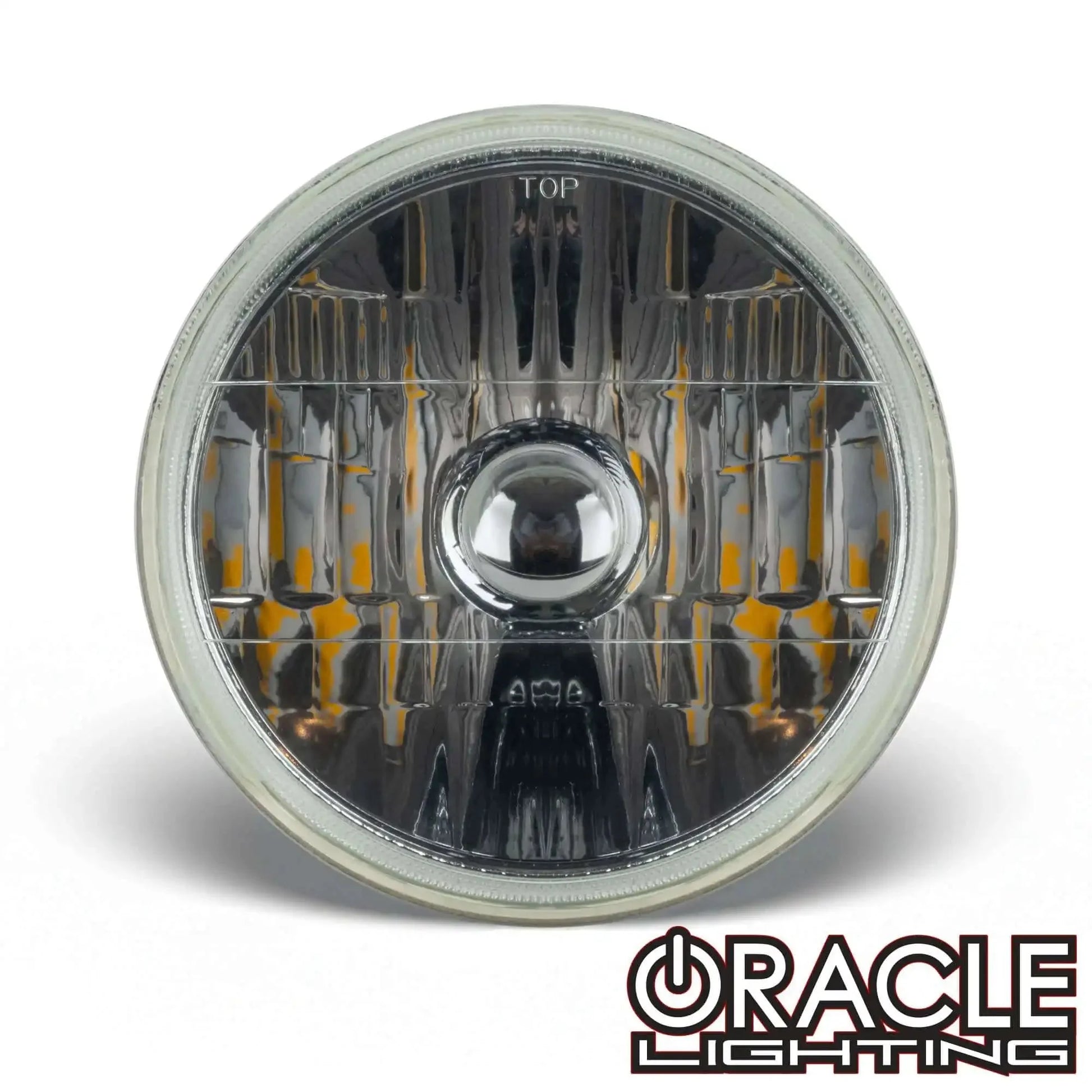 7" Sealed Beam Glass Lens Headlight – Non-Halo (Compatible with H4 LED Bulbs) by ORACLE Lighting