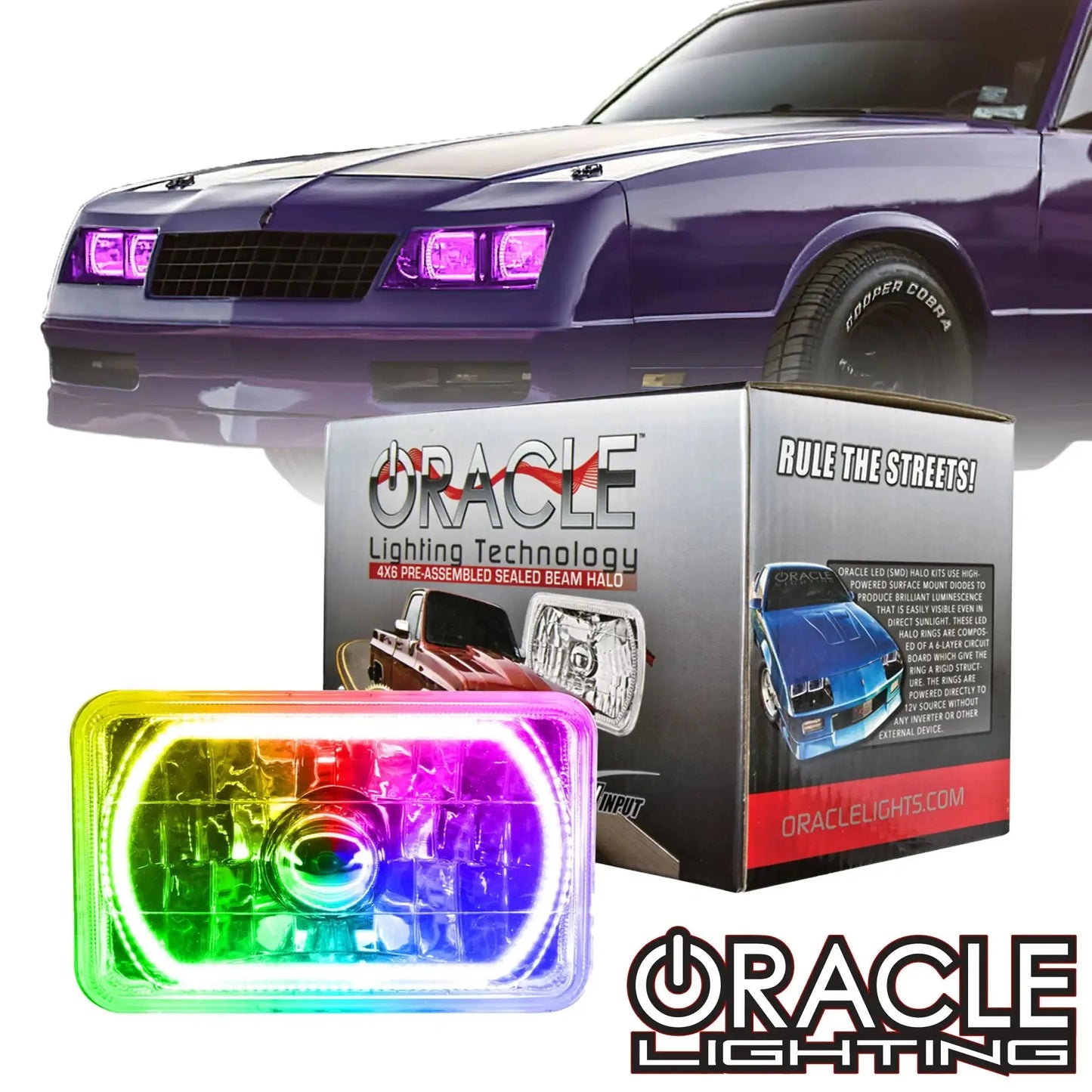 ORACLE Pre-Installed 4x6" H4651/H4656 Sealed Beam Halo (Single) by ORACLE Lighting