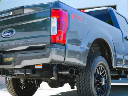 Black Elite Cat-Back Dual Sport Exhaust System; Stainless by Gibson Performance Exhaust