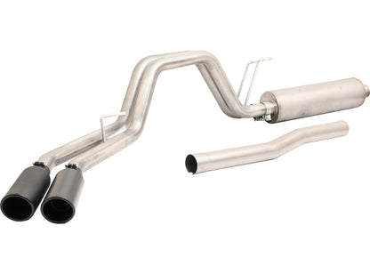 Black Elite Cat-Back Dual Sport Exhaust System; Stainless by Gibson Performance Exhaust