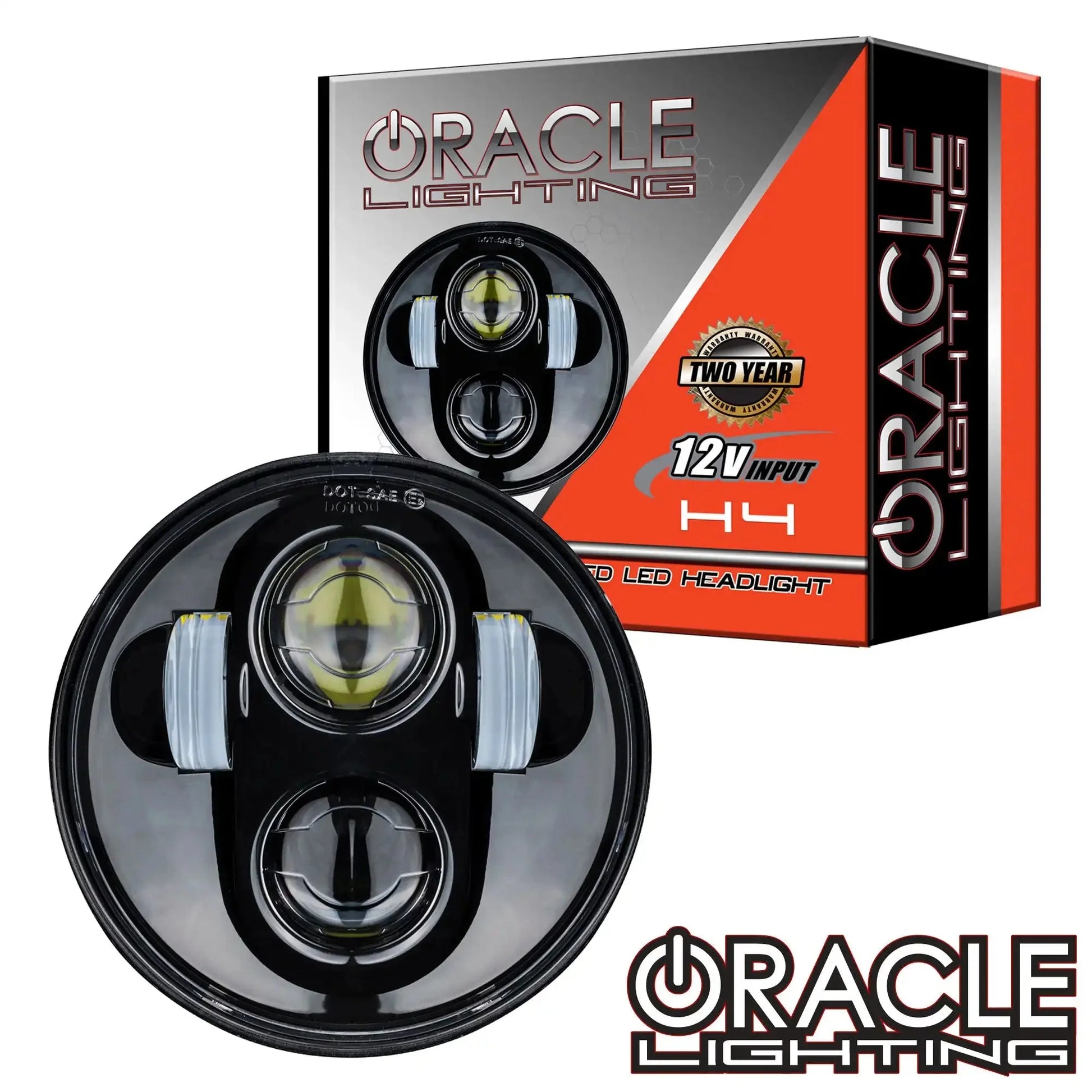 ORACLE 5.75" 40W Replacement LED Headlight - Black Bezel by ORACLE Lighting