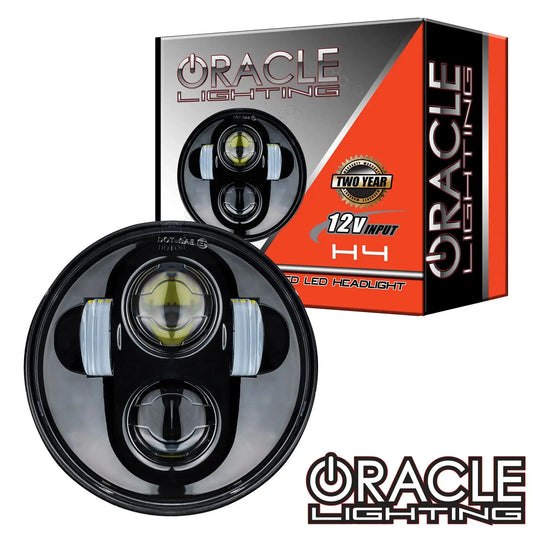 ORACLE 5.75" 40W Replacement LED Headlight - Black Bezel by ORACLE Lighting