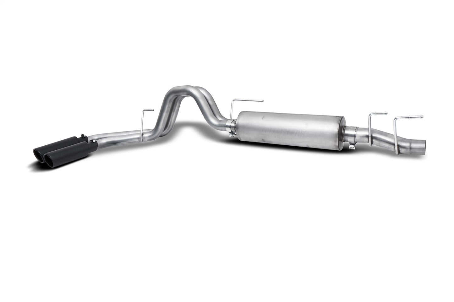 Black Elite Cat-Back Dual Sport Exhaust System; Stainless by Gibson Performance Exhaust