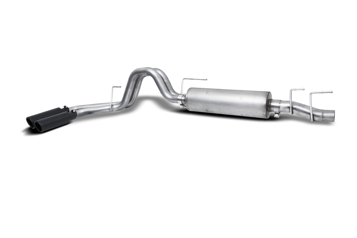 Black Elite Cat-Back Dual Sport Exhaust System; Stainless by Gibson Performance Exhaust